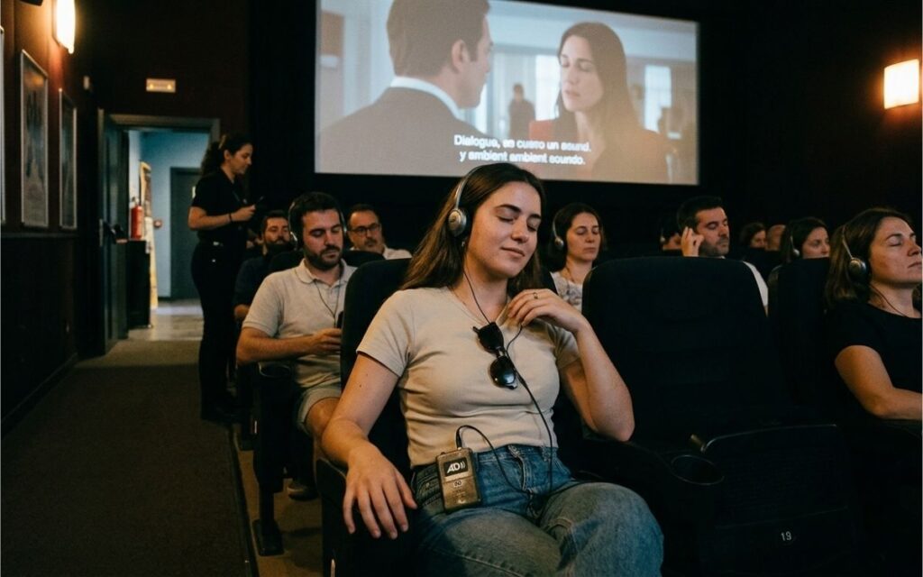 Audiodescripción de películas: estándares, técnicas y flujo profesional para una experiencia inclusiva e inmersiva